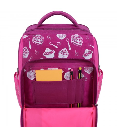 School backpack Bagland Schoolboy 8 l. 143 raspberry 593 (00112702)