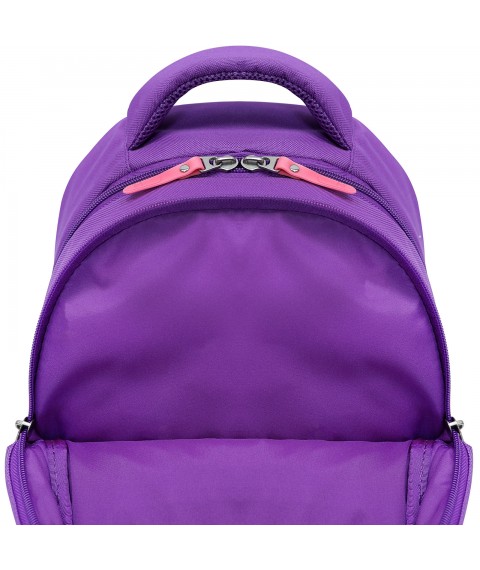 School backpack Bagland Butterfly 21 l. purple 1284 (0056566)