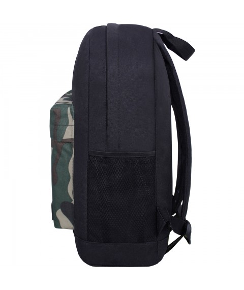 Backpack Bagland Youth W/R 17 l. black/camouflage (00533662)
