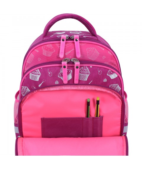 School backpack Bagland Mouse 143 crimson 593 (00513702)