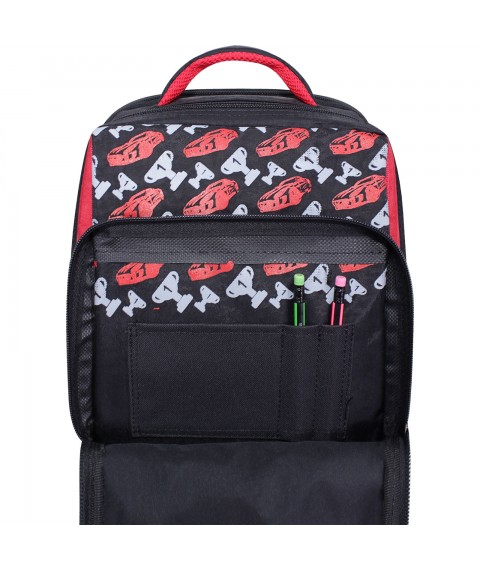 School backpack Bagland Schoolboy 8 l. black 668 (0012870)