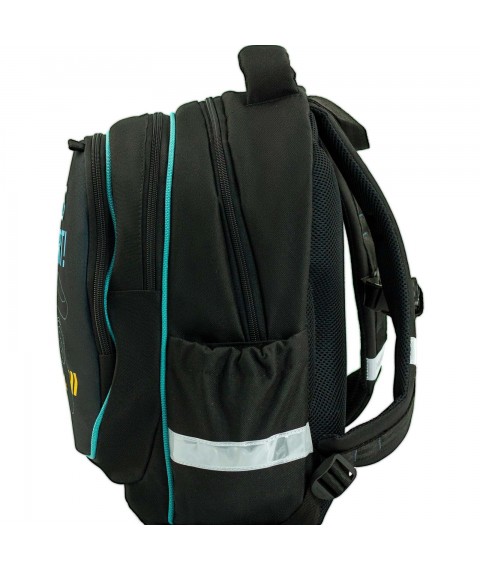 School backpack Bagland Butterfly 21 l. black 1152 (0056566)