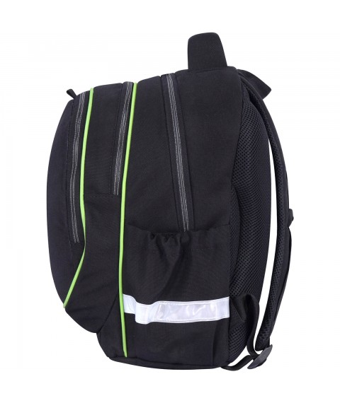 School backpack Bagland Butterfly 21 l. black 1332 (0056566)