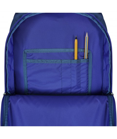 Рюкзак шкільний Bagland Clever 18 л. синій 555 (0055970)