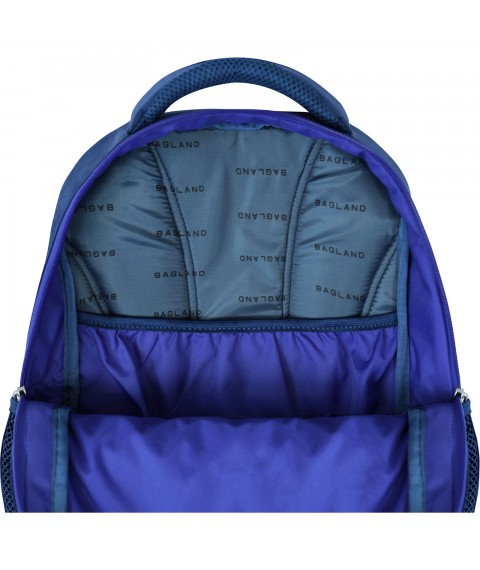 School backpack Bagland Clever 18 l. blue 555 (0055970)