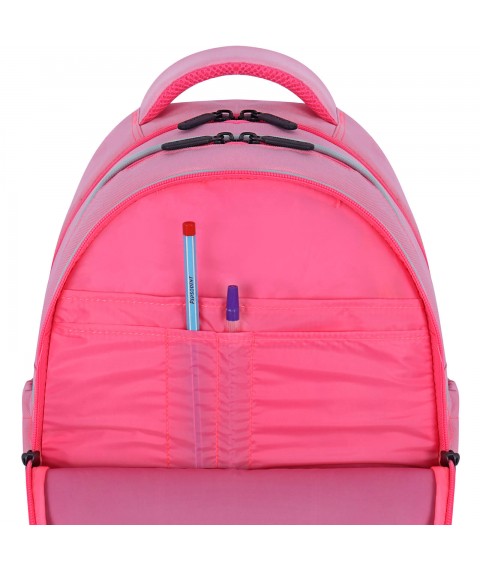 School backpack Bagland Butterfly 21 l. pink 1349 (0056566)