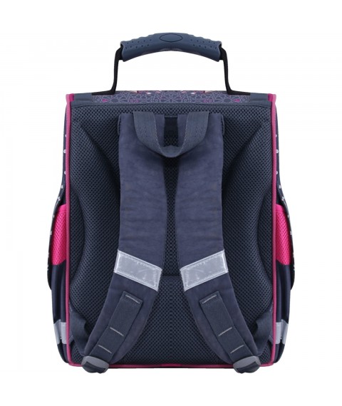 Рюкзак школьный каркасный с фонариками Bagland Успех 12 л. серый 511 (00551703)
