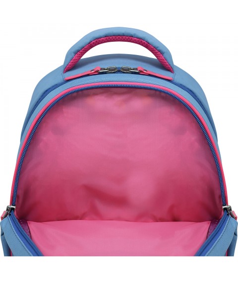 School backpack Bagland Butterfly 21 l. blue 1242 (0056566)