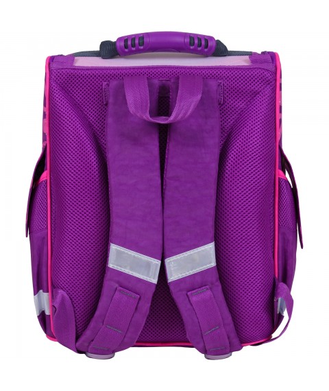 Рюкзак шкільний каркасный с фонариками Bagland Успех 12 л. фіолетовий 409 (00551703)