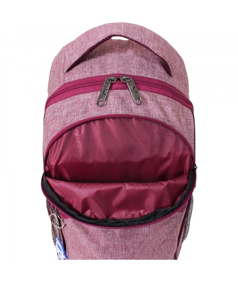 Backpack Bagland Lyk Melange 19 l. Burgundy (0055769)