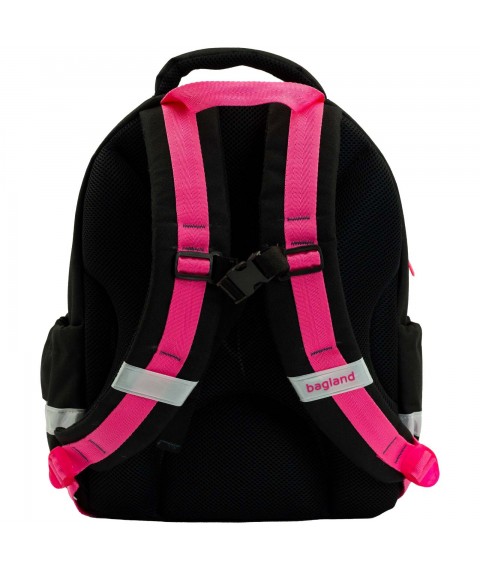 School backpack Bagland Butterfly 21 l. black 1157 (0056566)
