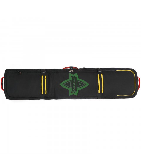 Cover for Born snowboard on wheels 156/166 cm Black/yellow (0099990)