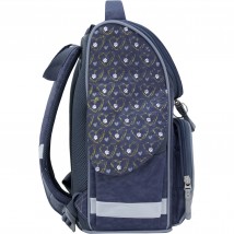 Рюкзак школьный каркасный с фонариками Bagland Успех 12 л. серый 165к (00551703)