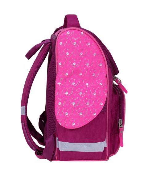 Backpack school frame with flashlights Bagland Success 12 l. raspberry 167 (00551703)