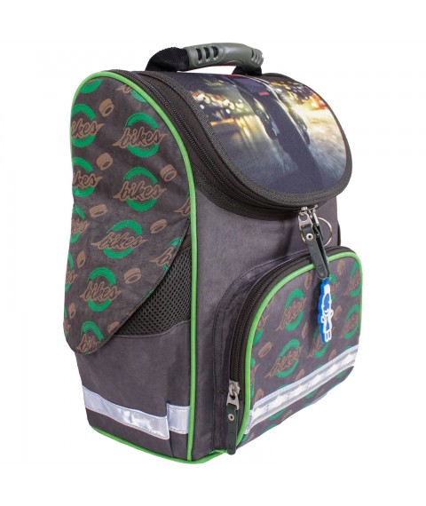 Backpack school frame with flashlights Bagland Success 12 l. khaki 270k (00551703)