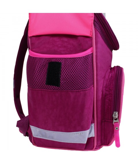 Рюкзак школьный каркасный с фонариками Bagland Успех 12 л. малиновый 167 (00551703)