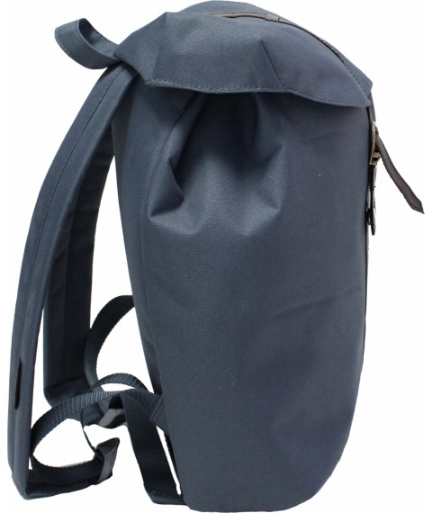Рюкзак Bagland Рюкзак с кожзамом 14 л. Темно серый (0010366)