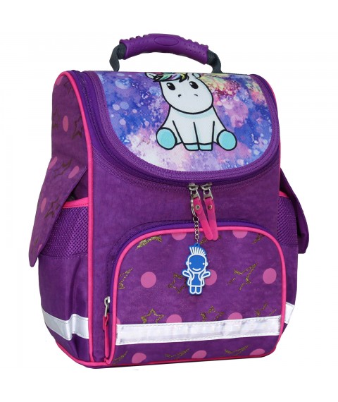 Backpack school frame with flashlights Bagland Success 12 l. purple 428 (00551703)