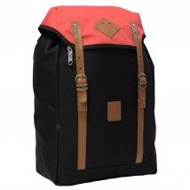 City backpack Bagland Successful 17 l. Black/red (0050466)