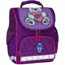Рюкзак школьный каркасный с фонариками Bagland Успех 12 л. фиолетовый 377 (00551703)