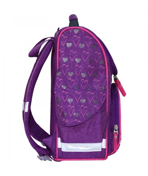 Рюкзак шкільний каркасный с фонариками Bagland Успех 12 л. фіолетовий 377 (00551703)