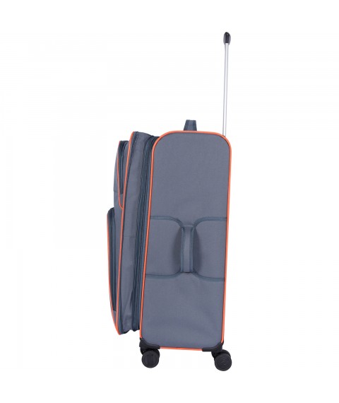 Bagland Valencia large suitcase 83 l. gray 1311 (003796627)