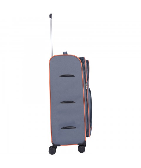 Bagland Valencia large suitcase 83 l. gray 1311 (003796627)