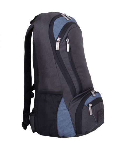 Рюкзак для ноутбука Bagland Granite 23 л. чорн./сірий (0012069)