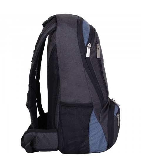 Рюкзак для ноутбука Bagland Granite 23 л. чорн./сірий (0012069)
