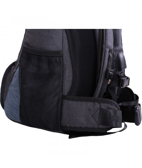 Backpack for a laptop Bagland Granite 23 l. black/grey (0012069)