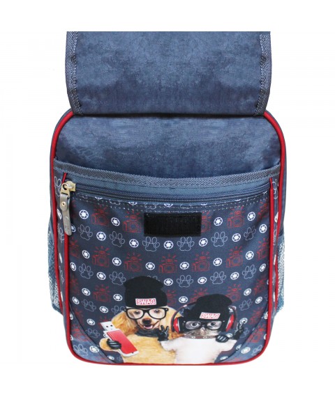 School backpack Bagland Otlichnyk 20 l. 321 gray 188k (0058070)