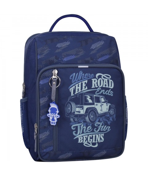 School backpack Bagland Schoolboy 8 l. blue 909 (0012870)
