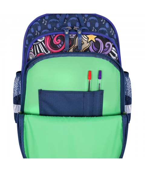 School backpack Bagland Mouse 225 blue 614 (00513702)