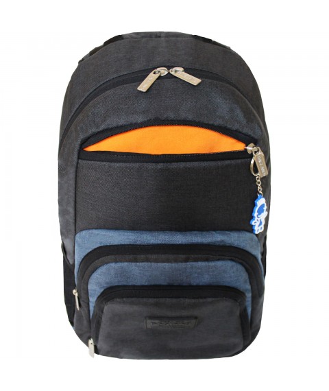 Backpack for a laptop Bagland Freestyle 21 l. black/gray (0011969)