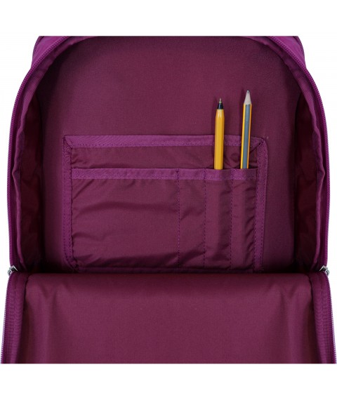 School backpack Bagland Clever 18 l. crimson 515 (0055970)