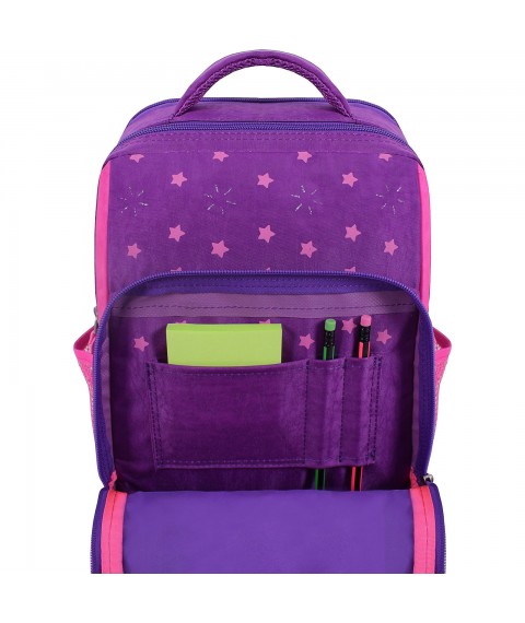School backpack Bagland Schoolboy 8 l. purple 503 (0012870)