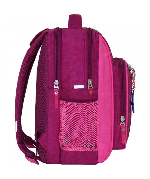 School backpack Bagland Schoolboy 8 l. 143 crimson 141d (0012870)