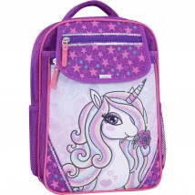 School backpack Bagland Otlichnyk 20 l. purple 678 (0058070)