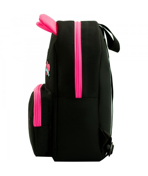 Backpack Bagland Meow 13 l. black/pink (0080466)