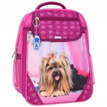 Рюкзак школьный Bagland Отличник 20 л. малина (собака 18) (0058070)