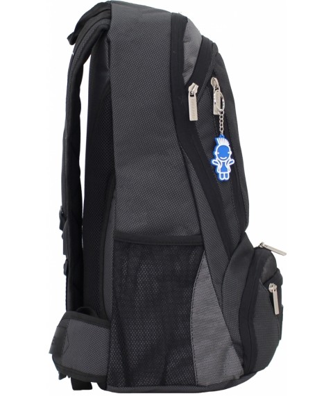Backpack for a laptop Bagland Granite 23 l. black/silver (00120169)