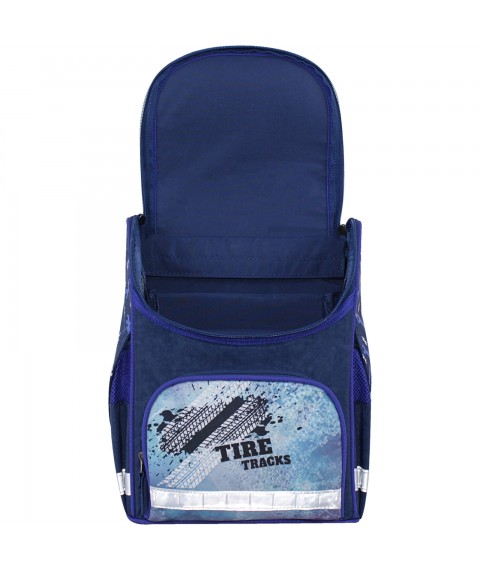 Рюкзак школьный каркасный с фонариками Bagland Успех 12 л. синий 534 (00551703)