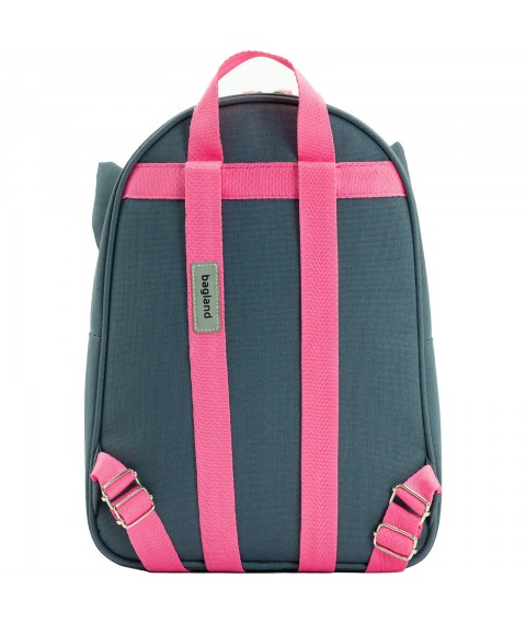 Backpack Bagland Cute 10 l. gray/pink (0080666)
