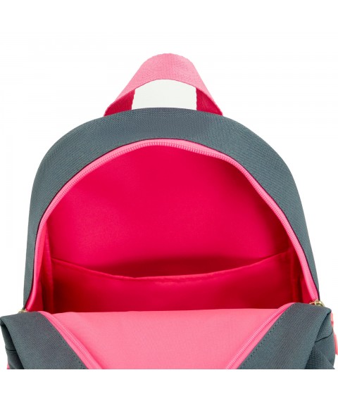 Рюкзак Bagland Cute 10 л. сірий/рожевий (0080666)