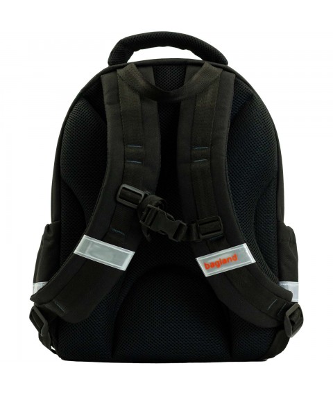 School backpack Bagland Butterfly 21 l. black 1155 (0056566)