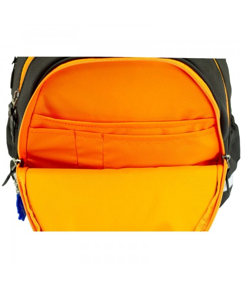 School backpack Bagland Butterfly 21 l. black 1155 (0056566)