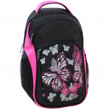 Backpack Bagland Lyk 21 l. Black / pink (0055770)