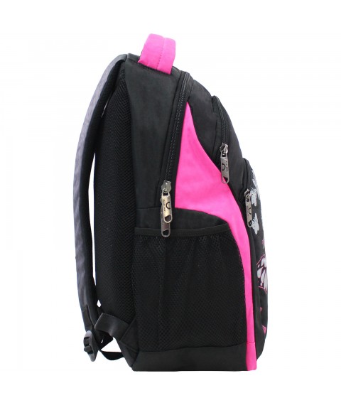 Backpack Bagland Lyk 21 l. Black / pink (0055770)