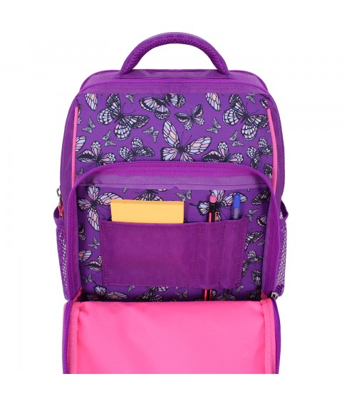 School backpack Bagland Schoolboy 8 l. purple 890 (0012870)