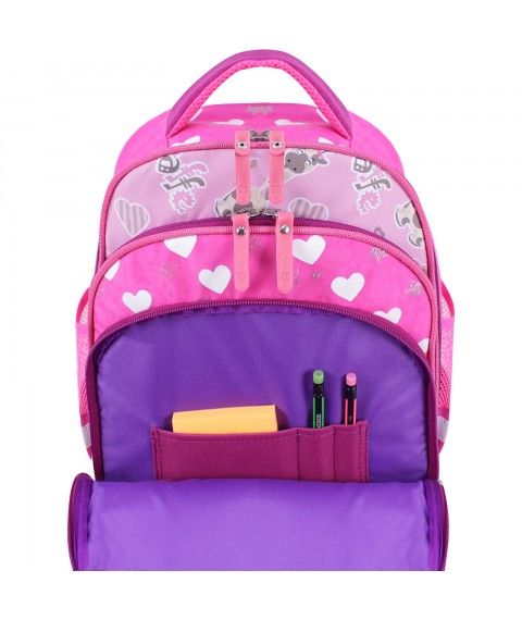 School backpack Bagland Mouse 143 crimson 682 (00513702)